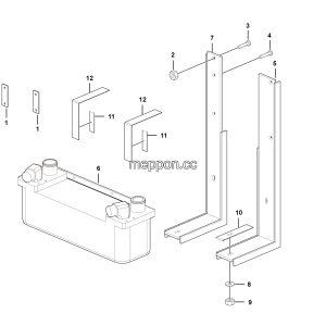 LGMG Off-Highway Dump Truck 2022 - Oil Radiator installation assy - A0301-2703011363