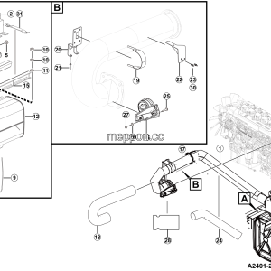 LGMG Off-Highway Dump Truck 2024 - Exhaust and heating sys - A2401-2724011352.S1A