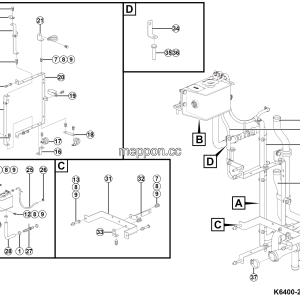 LGMG RTH100 2025 - Battery thermal mgnt external line assy - A6400-2764001059.S1A