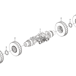 LGMG Off-Highway Dump Truck 2020 - Mid axle assy - E0700-2707010442