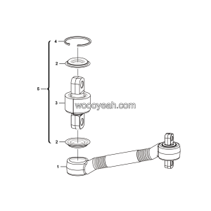 LGMG Off-Highway Dump Truck 2020 - Lower thrust rod assy - G1200-4110000895