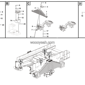 LGMG Off-Highway Dump Truck 2023 - Rear leaf spring installation assy - G1201-2712011749.S1E1