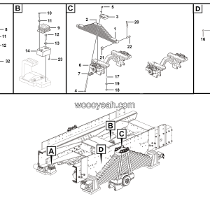 LGMG Off-Highway Dump Truck 2022 - Rear leaf spring installation assy - G1206-2712011749.S1G
