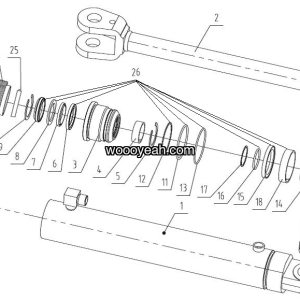 LGMG Off-Highway Dump Truck 2023 - Steering cylinder assy - H1500-4120001483