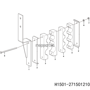 LGMG Off-Highway Dump Truck 2023 - ASM-Pipe row assy - H1501-2715012108.S1A