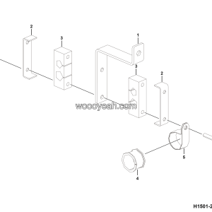 LGMG Off-Highway Dump Truck 2023 - ASM-Return oil hose fixing assy - H1501-2715012646.S1A