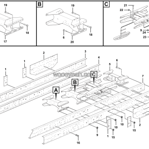 LGMG Mine Truck Mine Truck - Frame assy - I1400-2714012129