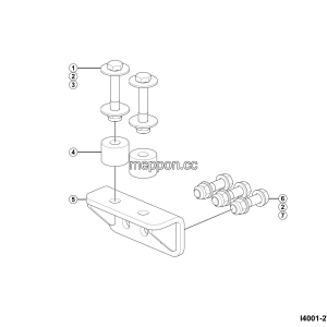 LGMG CMT96A 2025 - Front connection mount assy - I4001-2740012344.S1A