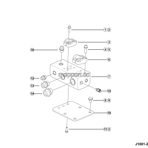 LGMG AT40 2025 - Valve block assy - J1001-2710013298.S2B