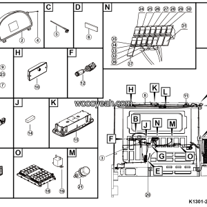 LGMG Off-Highway Dump Truck 2023 - Cab electrical system - K1301-2713014254.S1A
