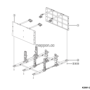 LGMG MTE106H 2025 - Side battery cage assy - K2001-2720018902.S1A