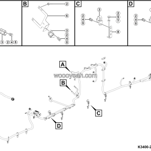 LGMG Mine Truck 2026 - Engine wiring harness fixed system - K3400-2734010151.S1E