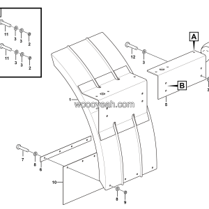 LGMG Off-Highway Dump Truck 2023 - Left mudguard assy - L1300-2713011169