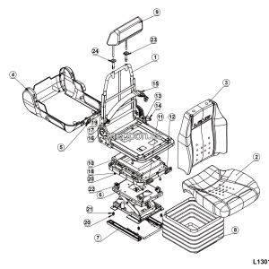 LGMG MGW500 2025 - Seat assy xfzy-30a (10235) - L1301-4190711431