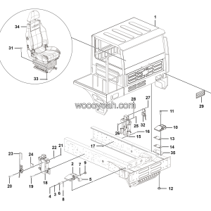 LGMG Off-Highway Dump Truck 2022 - Cab assy - L1302-2713013051