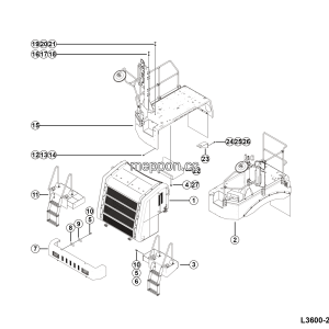 LGMG Off-Highway Dump Truck 2024 - Covering assy - L3600-2736019940.S1A