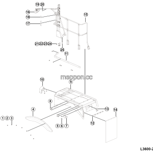 LGMG Off-Highway Dump Truck 2024 - Lh walkway assy - L3600-2736021794.S1A
