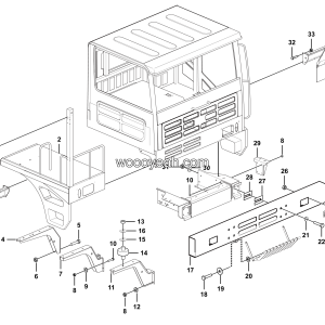 LGMG Off-Highway Dump Truck 2020 - Covering assy - L3601-2736010567