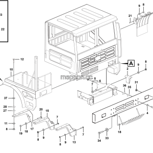 LGMG Off-Highway Dump Truck 2020 - Covering assy - L3604-2736010662.S1o